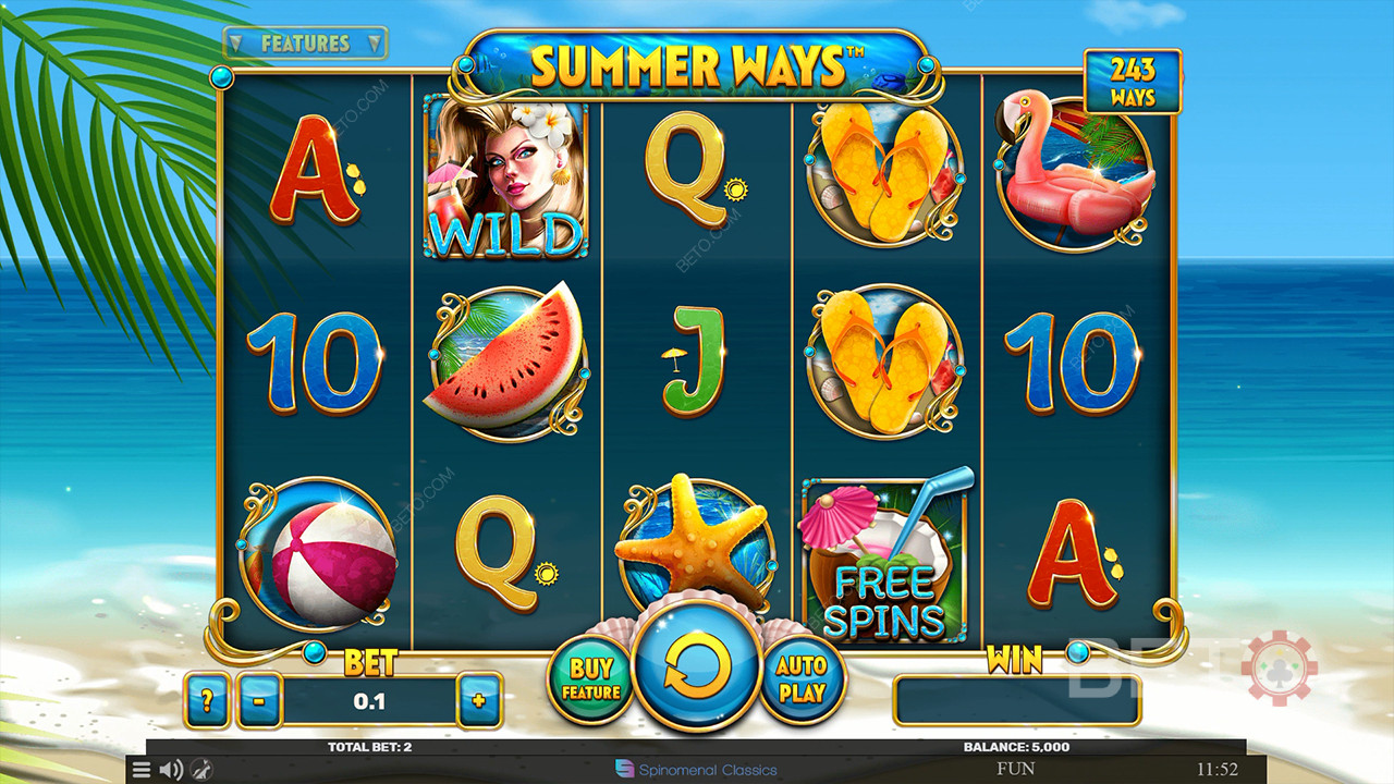 รีวิว Summer Ways โดย BETO Slots