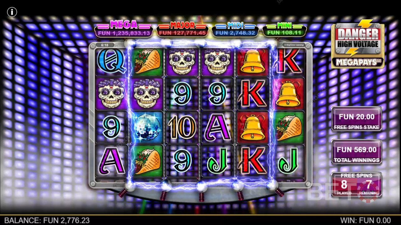 รีวิว Danger High Voltage Megapays โดย BETO Slots