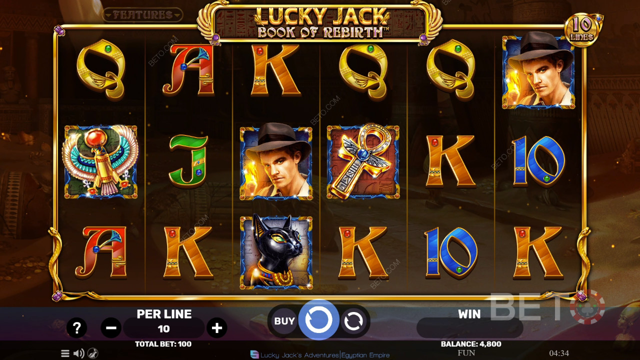 รีวิว Lucky Jack - Book Of Rebirth โดย BETO Slots