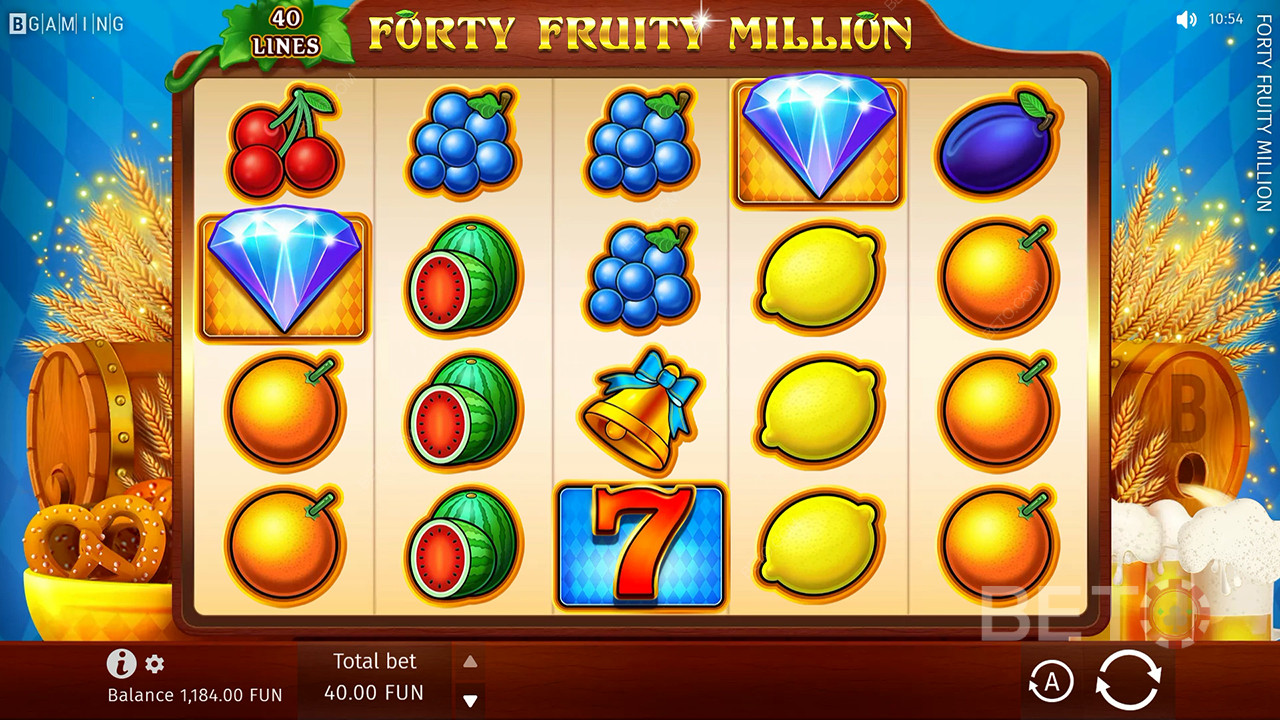 รีวิว Forty Fruity Million จาก BETO Slots