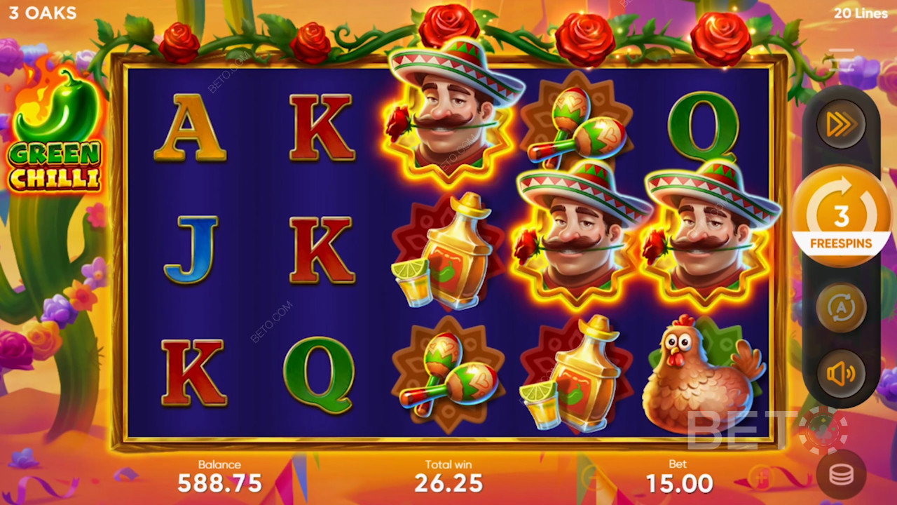 รีวิว Green Chilli โดย BETO Slots