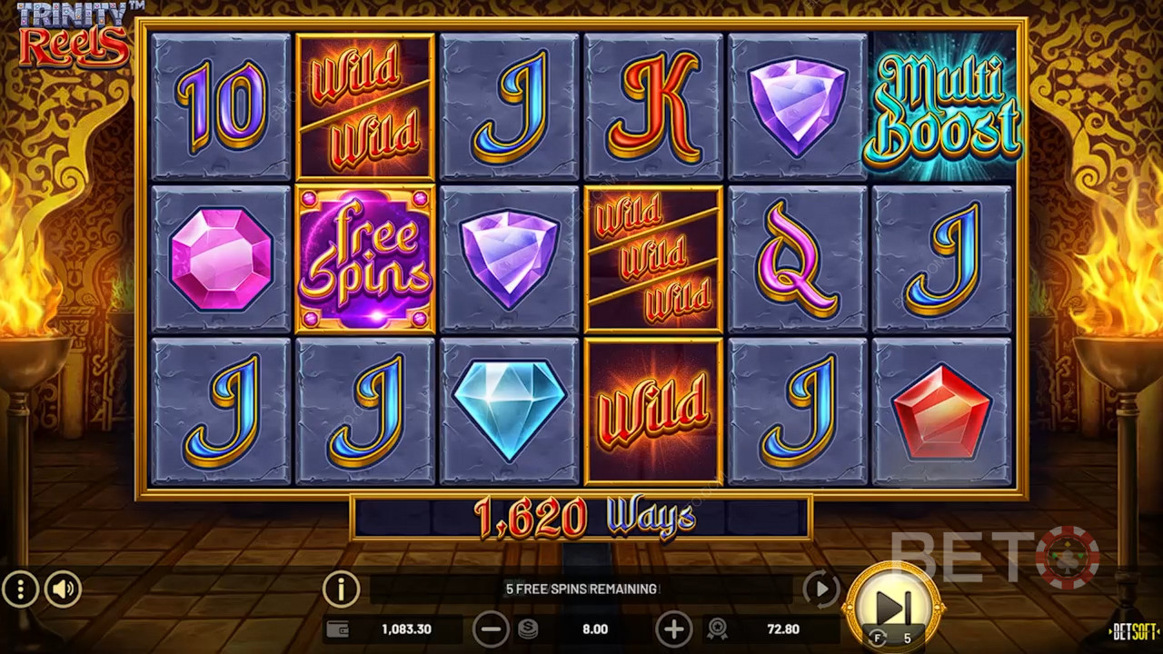 รีวิว Trinity Reels โดย BETO Slots
