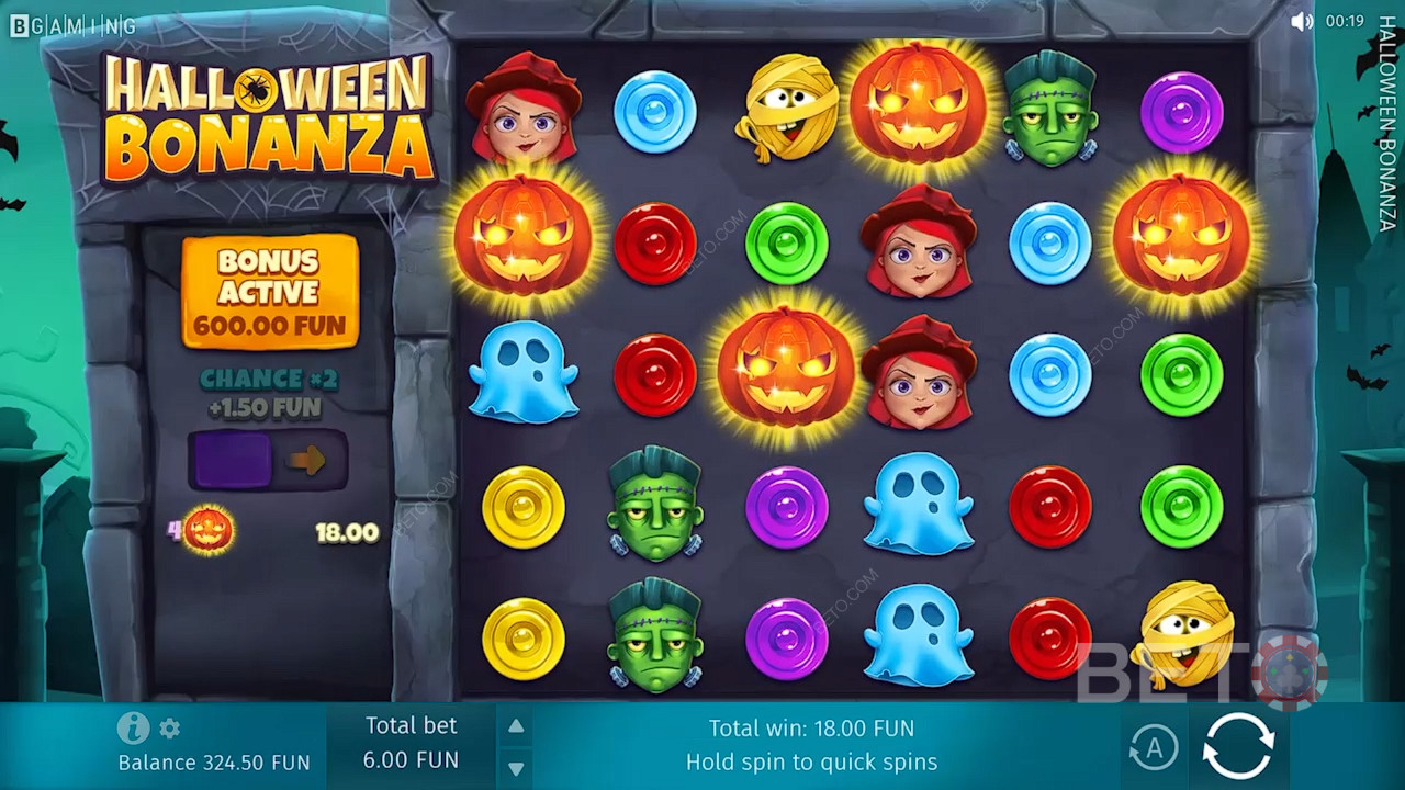 รีวิว Halloween Bonanza โดย BETO Slots