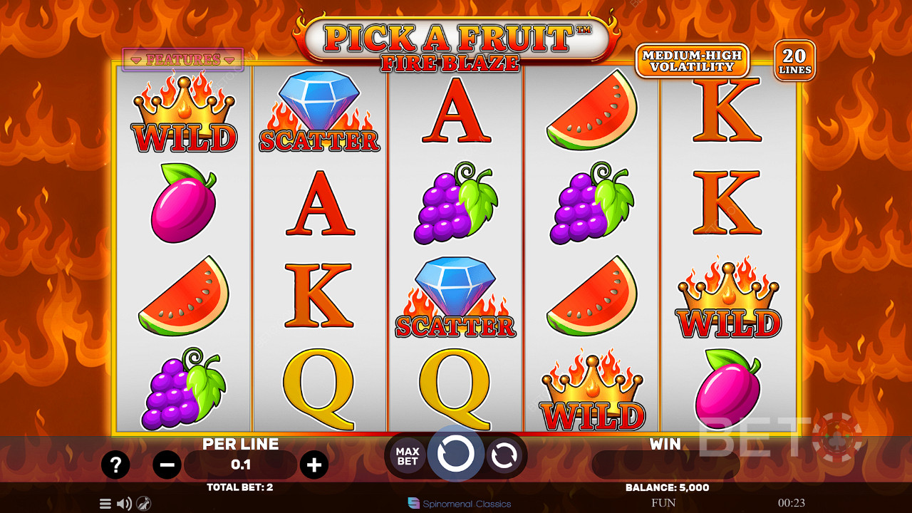 Pick A Fruit Fire Blaze เล่นฟรี