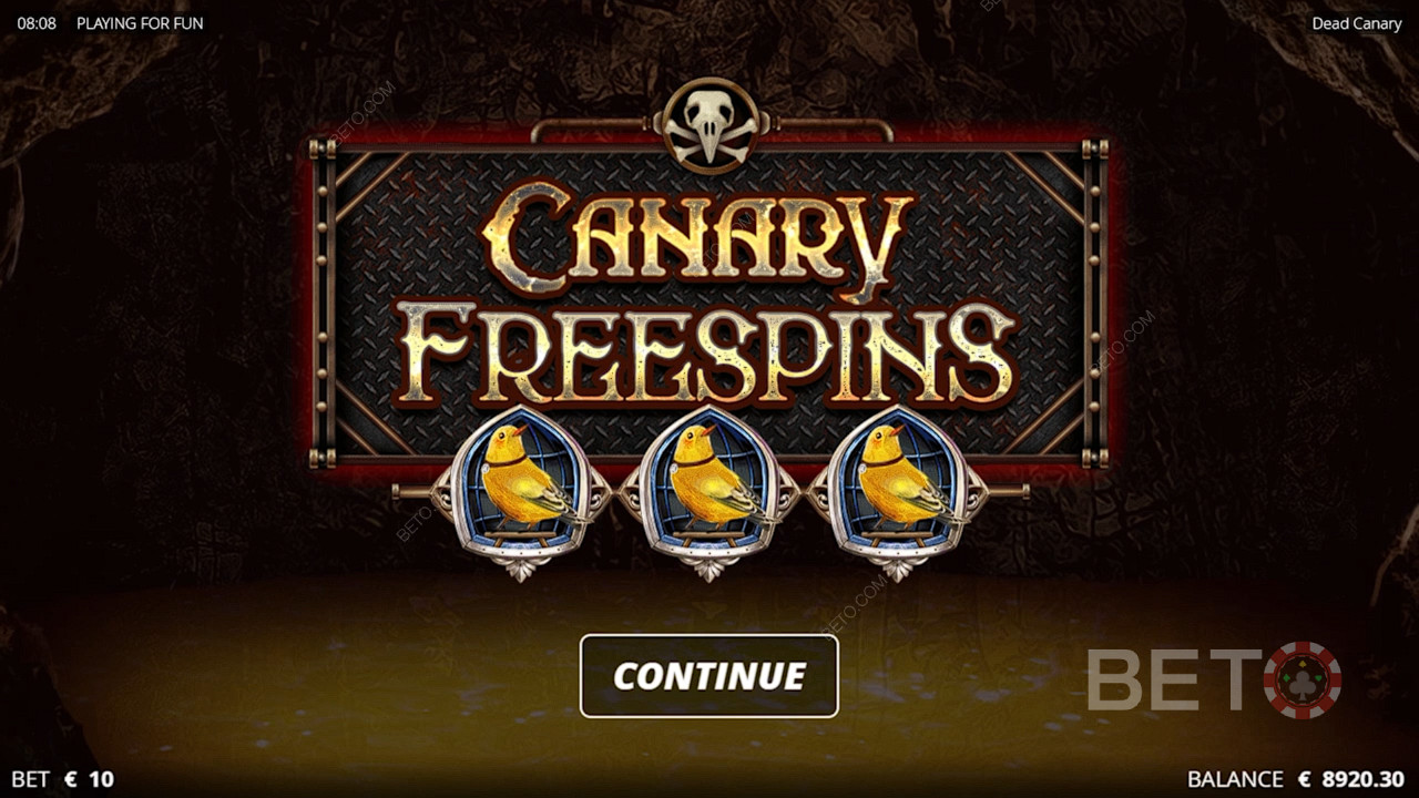 Canary Free Spins เป็นฟีเจอร์ที่ทรงพลังที่สุดของเกมคาสิโนนี้