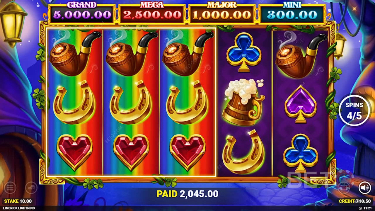 รีวิว Limerick Lightning โดย BETO Slots