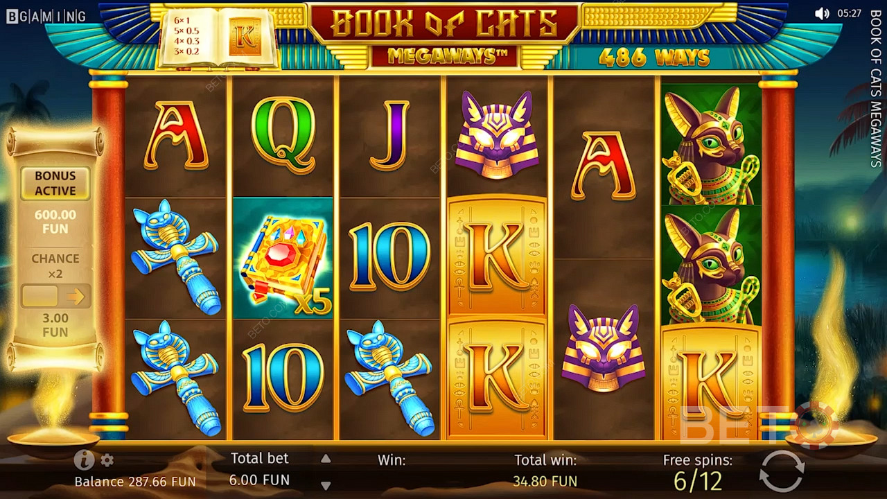 Book of Cats Megaways เล่นฟรี