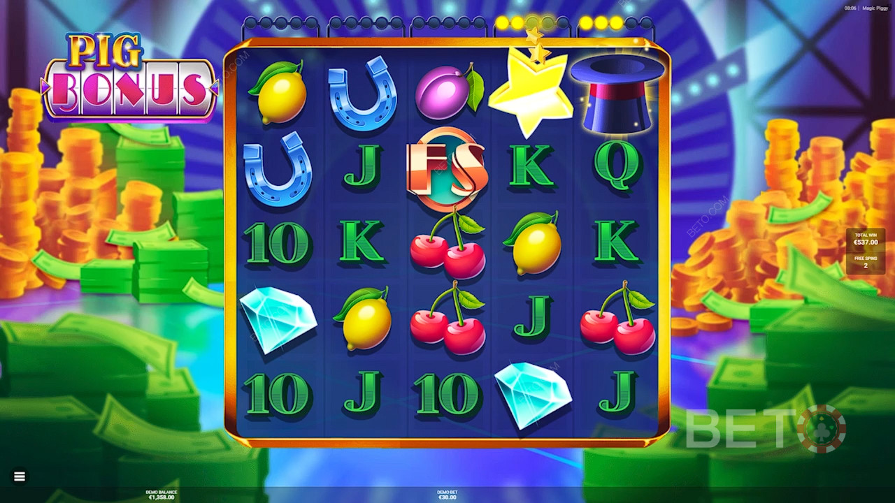วิธีเล่น Magic Piggy ของ Hacksaw Gaming