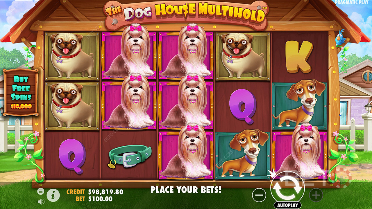 คำตัดสินสำหรับวิดีโอสล็อต The Dog House Multihold