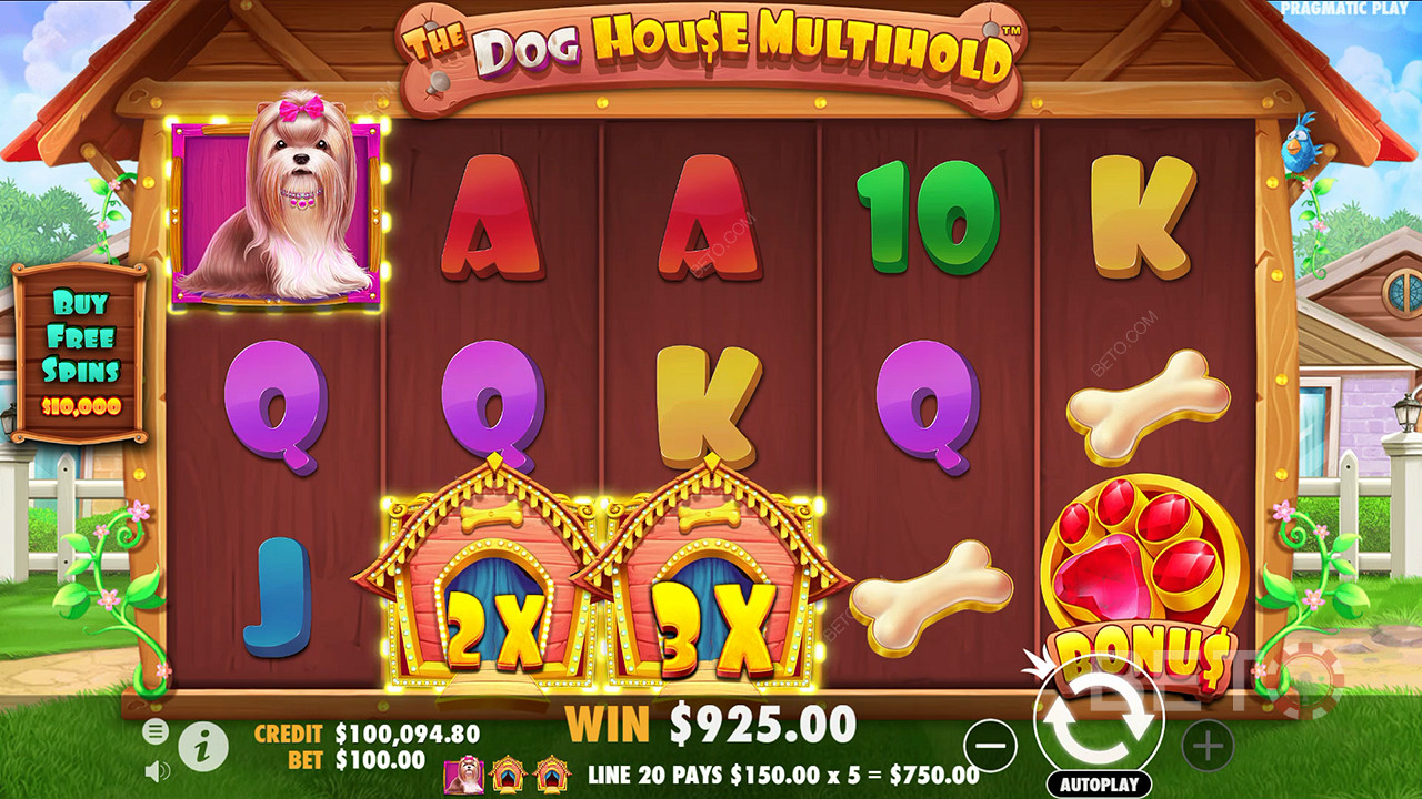 คุณสมบัติโบนัสที่อธิบายไว้ใน The Dog House Multihold โดย Pragmatic Play