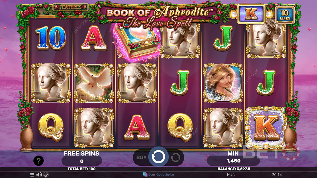 รีวิว Book Of Aphrodite - The Love Spell โดย BETO Slots