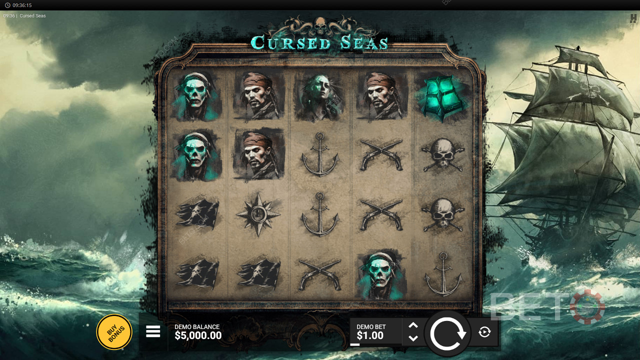 วิธีเล่น Cursed Seas ของ Hacksaw Gaming
