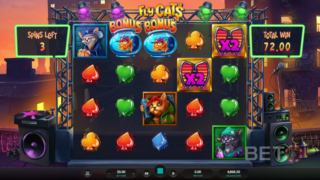 Fly Cats Dream Drop เล่นฟรี