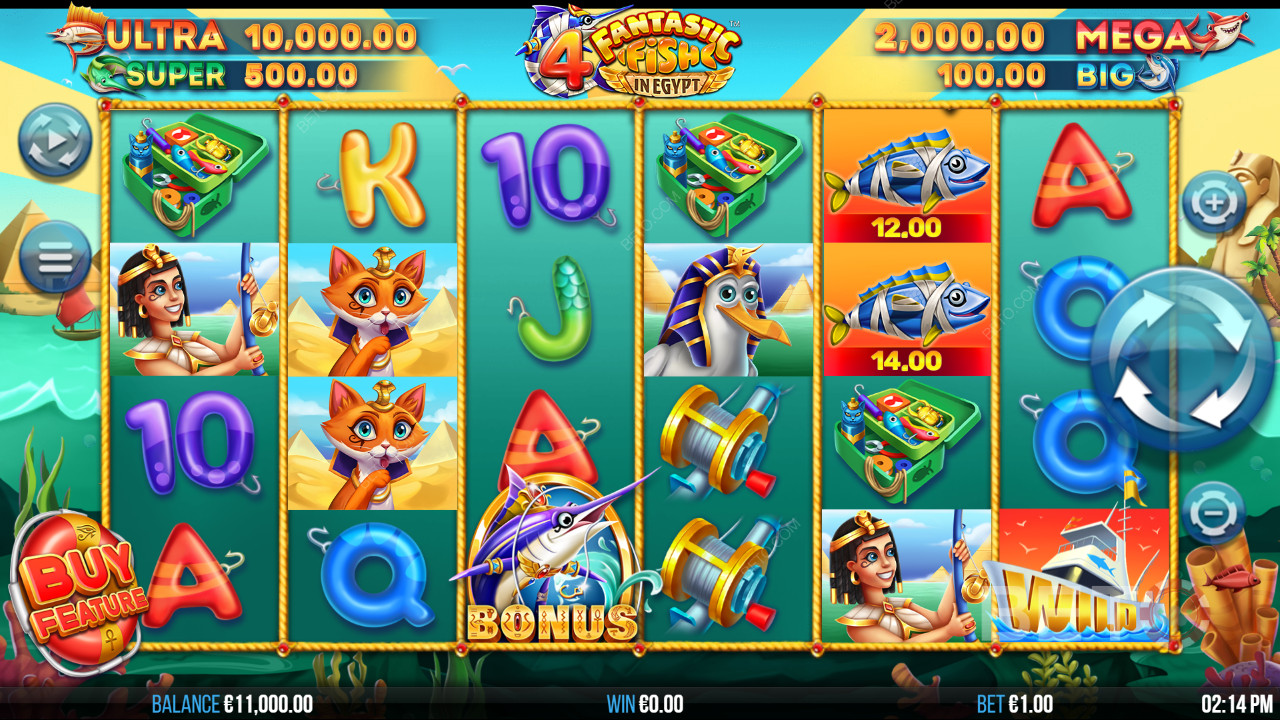 4 ปลามหัศจรรย์ในอียิปต์ รีวิวโดย BETO Slots