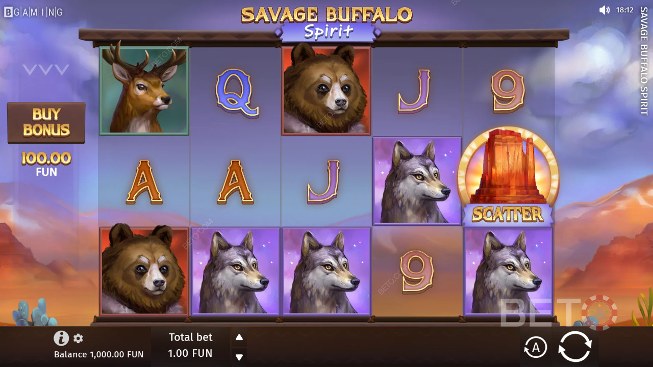 รีวิว Savage Buffalo Spirit โดย BETO Slots