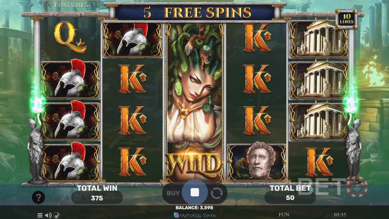 รีวิว Story of Medusa II โดย BETO Slots