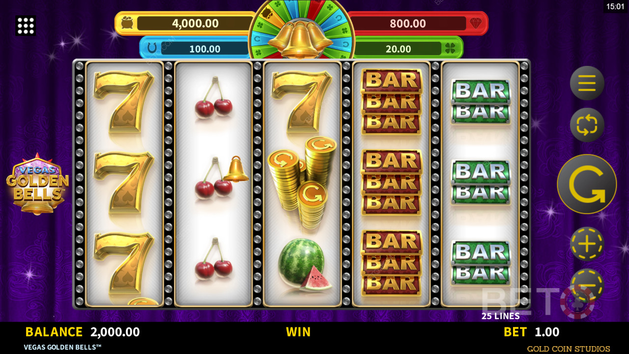 รีวิว Vegas Golden Bells โดย BETO Slots