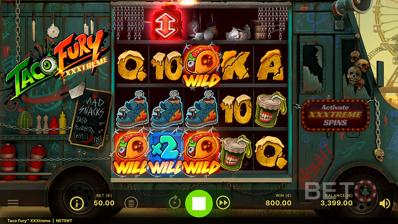 รีวิว Taco Fury XXXtreme โดย BETO Slots