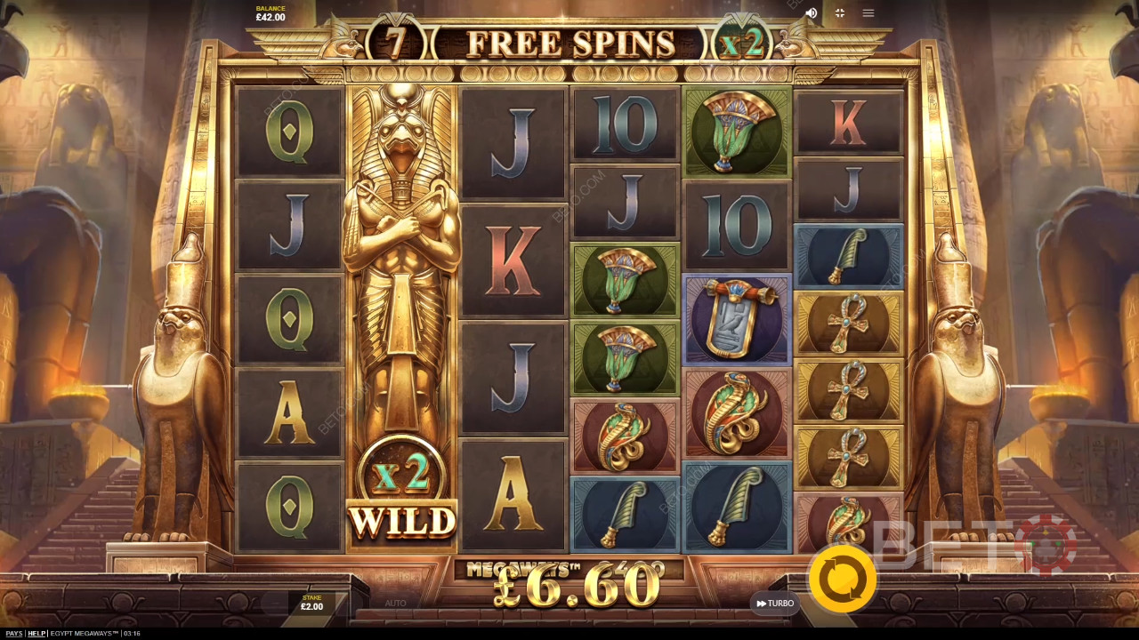 รีวิว Egypt Megaways โดย BETO Slots