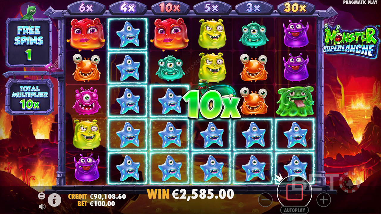 รีวิว Monster Superlanche โดย BETO Slots