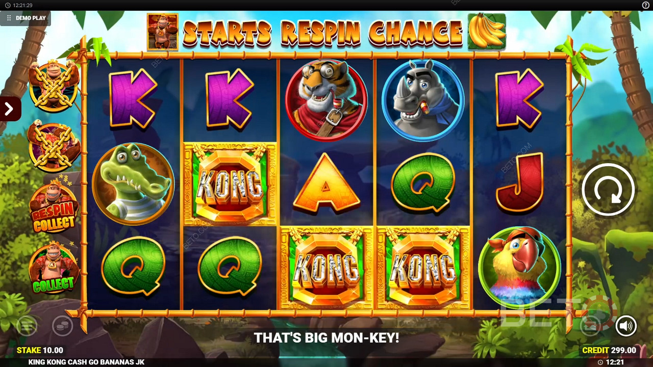 King Kong Cash Go Bananas เล่นฟรี