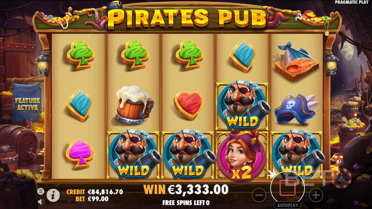 รีวิว Pirates Pub โดย BETO Slots