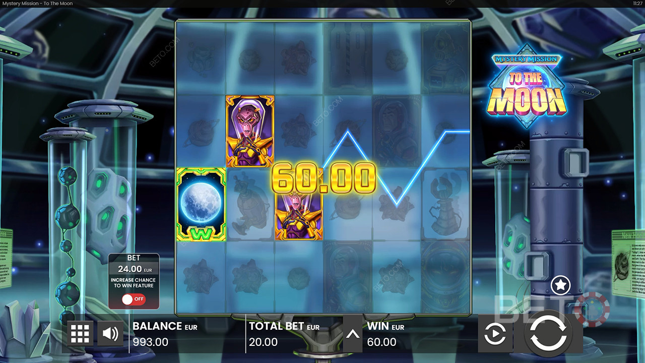 ชนะ 10,000 เท่าของการเดิมพันของคุณในสล็อตวิดีโอ Mystery Mission to the Moon!