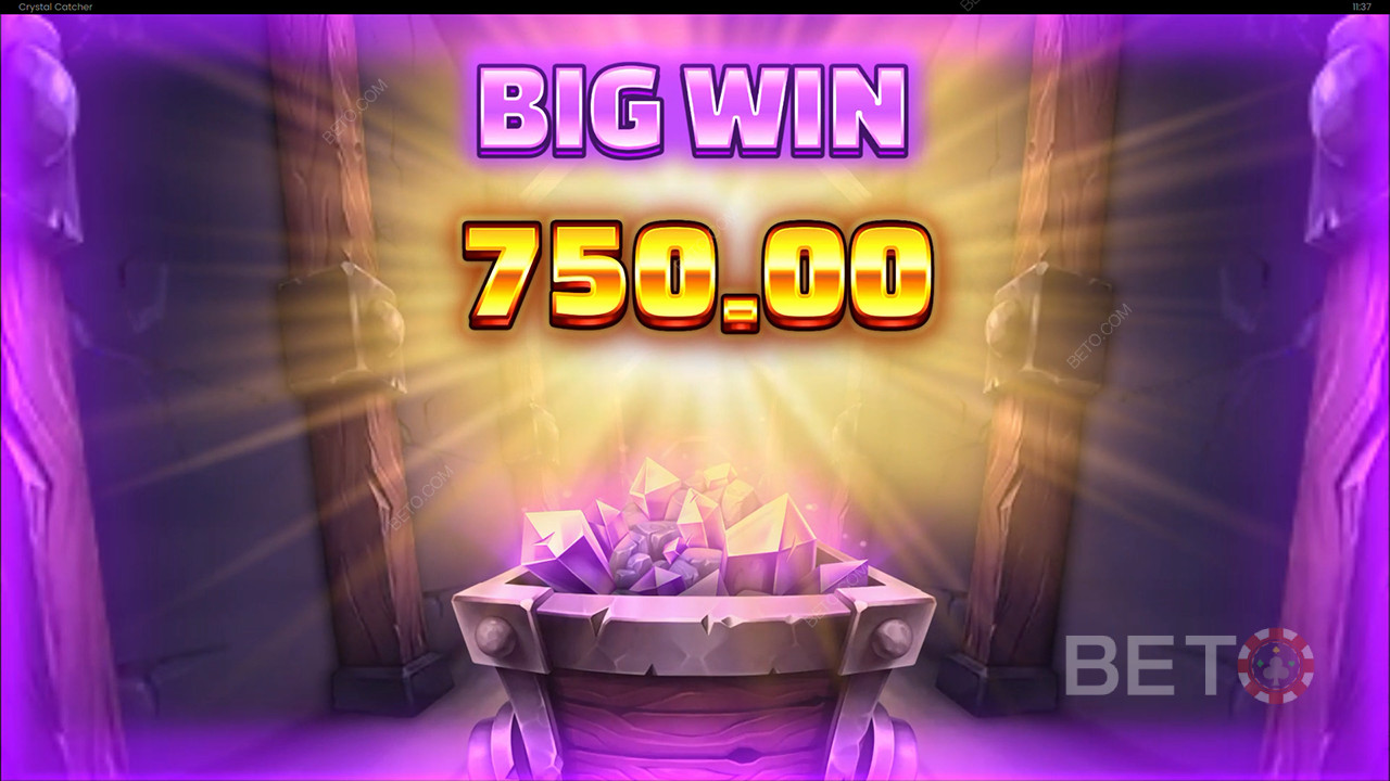 รับรางวัล 5,000 เท่าของเดิมพันของคุณในสล็อต Crystal Catcher!