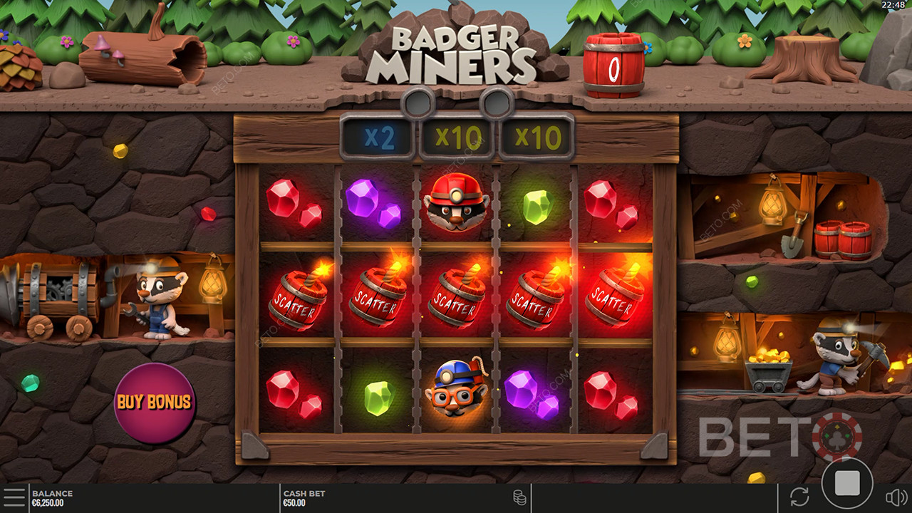 รีวิว Badger Miners โดย BETO Slots