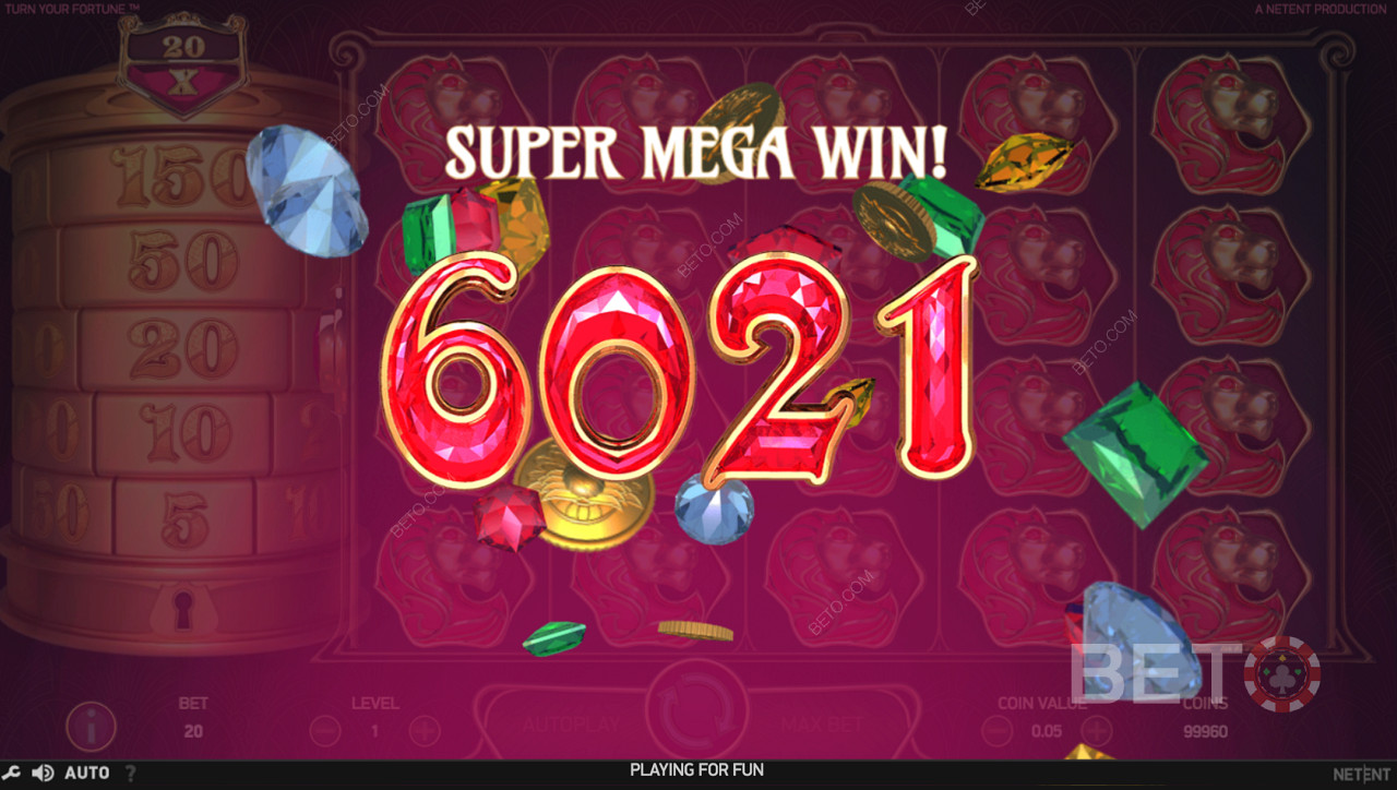 เอาชนะ Super Mega Win เพื่อ Turn Your Fortune