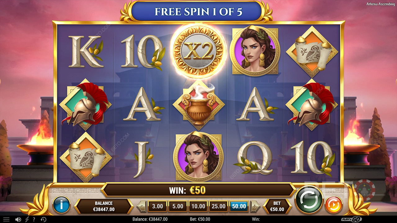รีวิว Athena Ascending โดย BETO Slots
