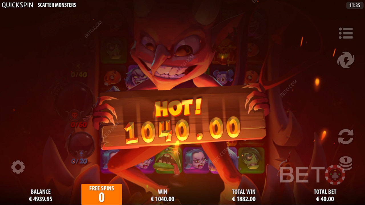 รีวิว Scatter Monsters โดย BETO Slots