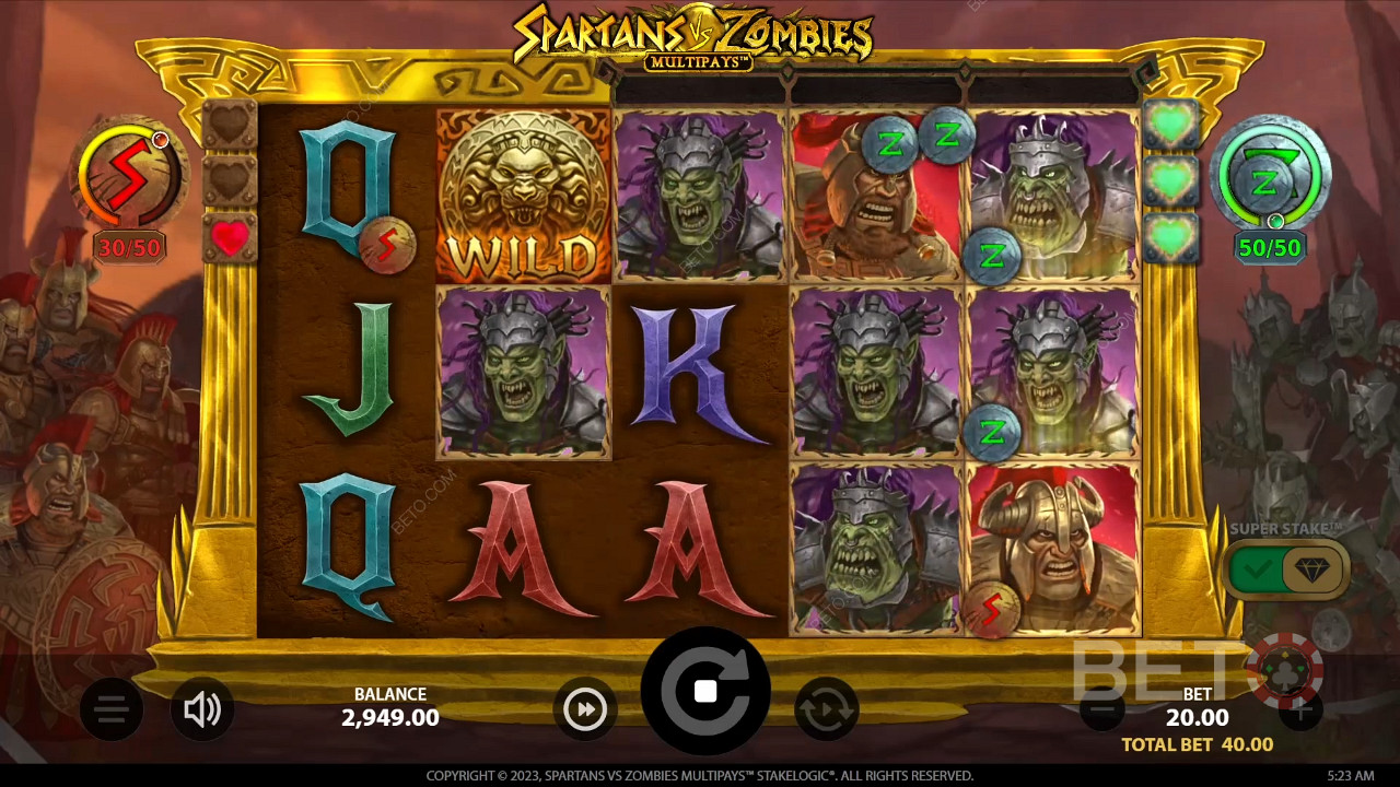 Spartans vs Zombies เล่นฟรี