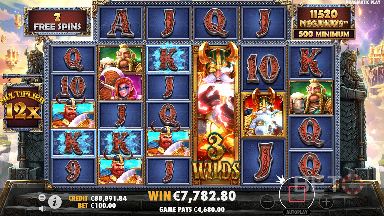 ชนะ 15,000 เท่าของเงินเดิมพันของคุณในสล็อตออนไลน์ Fury of Odin Megaways!