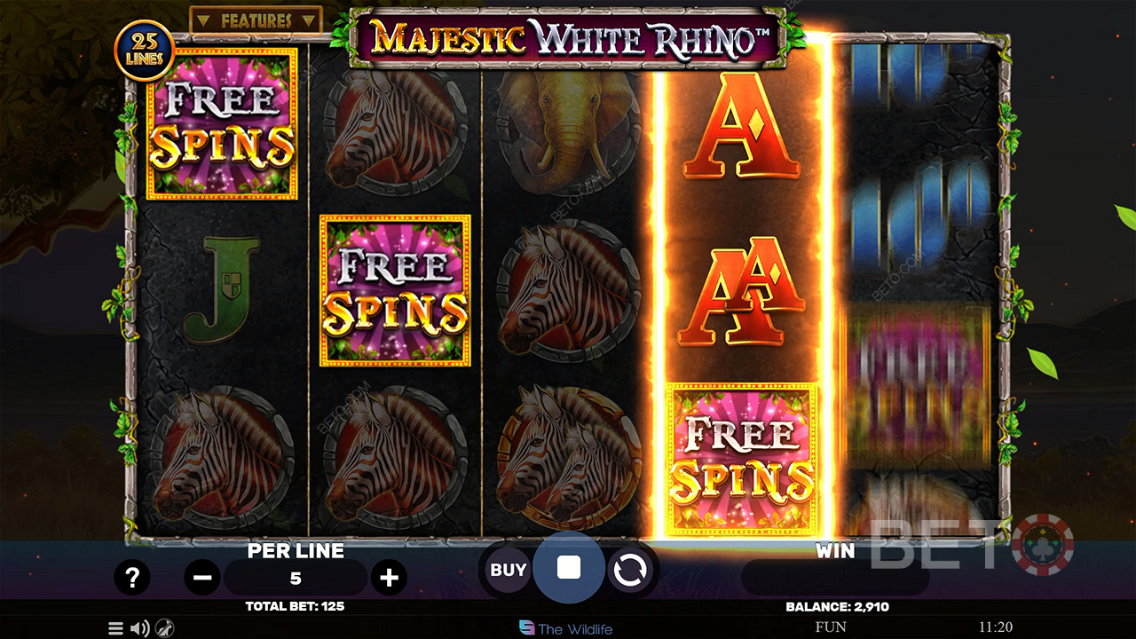 Majestic White Rhino เล่นฟรี