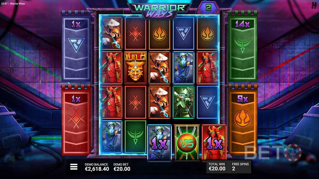 รีวิว Warrior Ways โดย BETO Slots