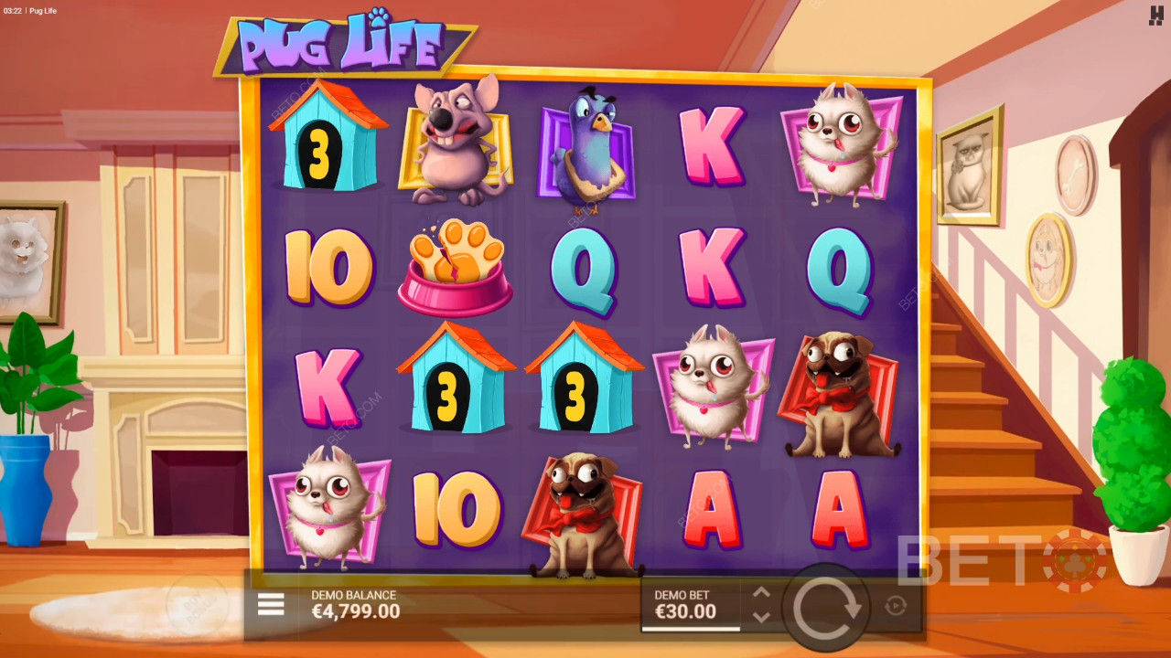 รีวิว Pug Life โดย BETO Slots