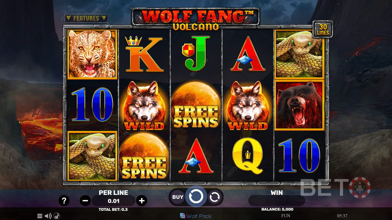 Wolf Fang - Volcano เล่นฟรี