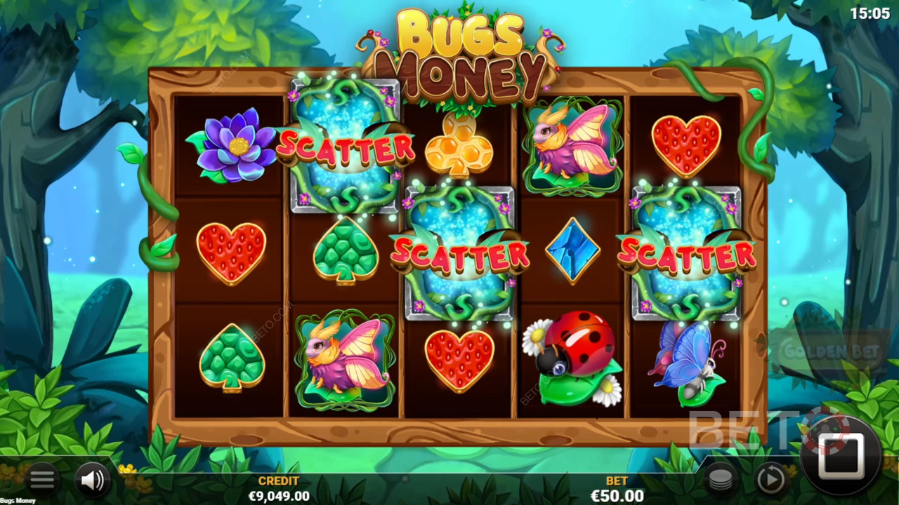 รีวิว Bugs Money โดย BETO Slots