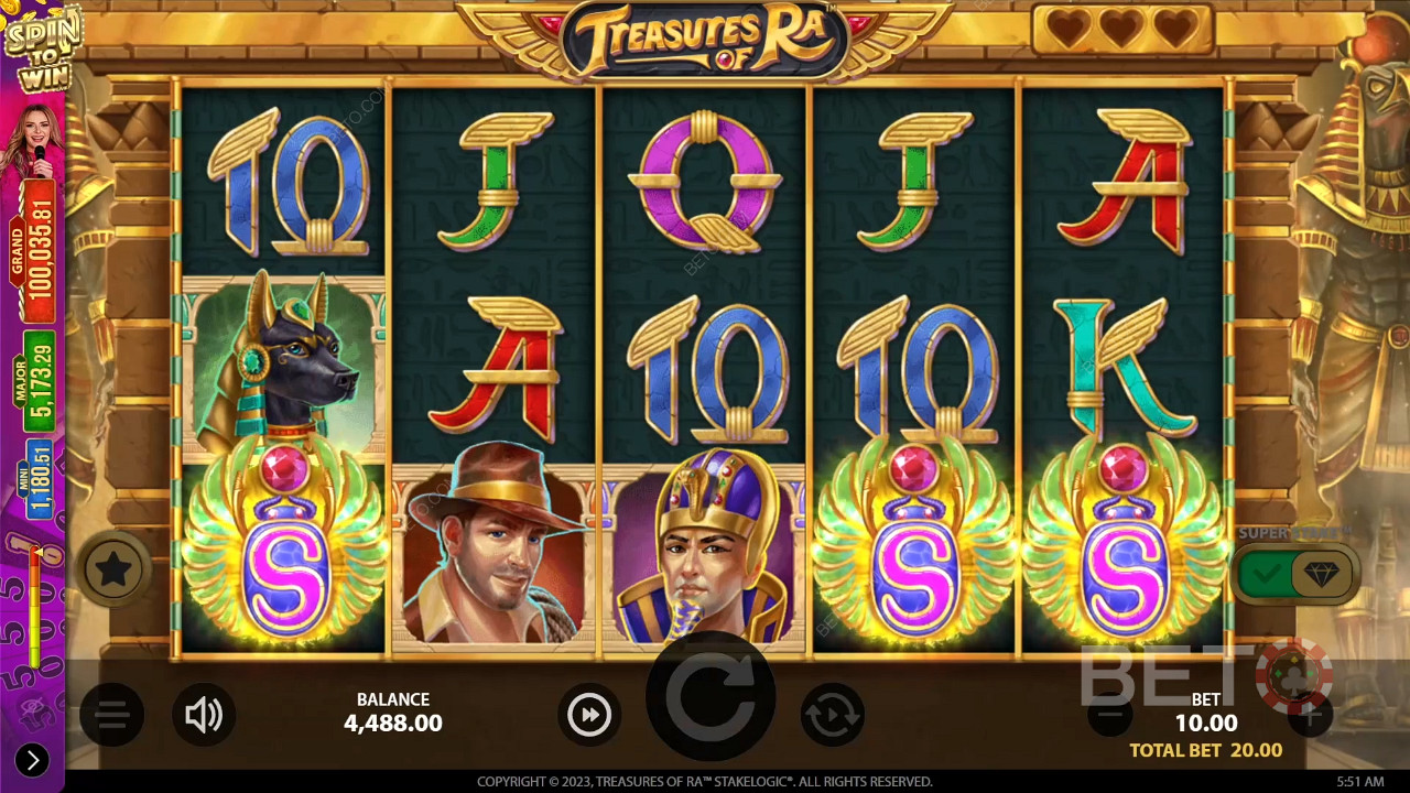 Treasures of Ra เล่นฟรี