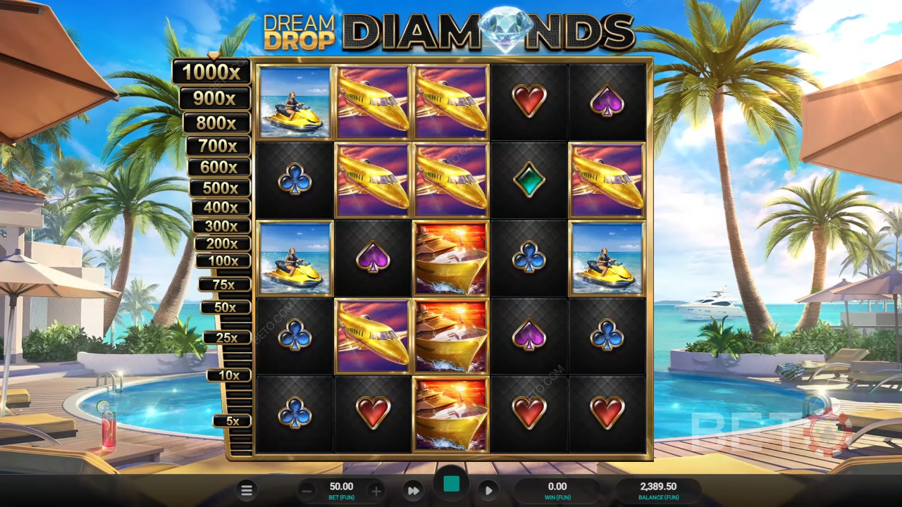 รีวิว Dream Drop Diamonds โดย BETO Slots