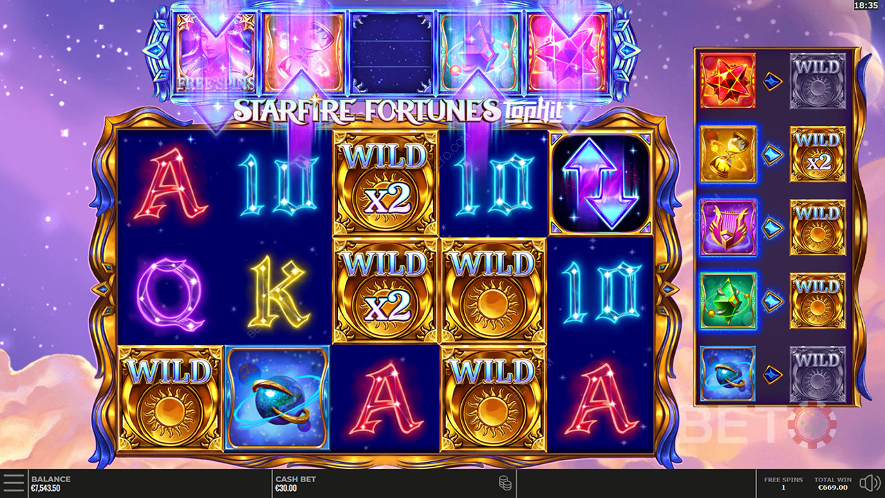 รีวิว Starfire Fortunes โดย BETO Slots