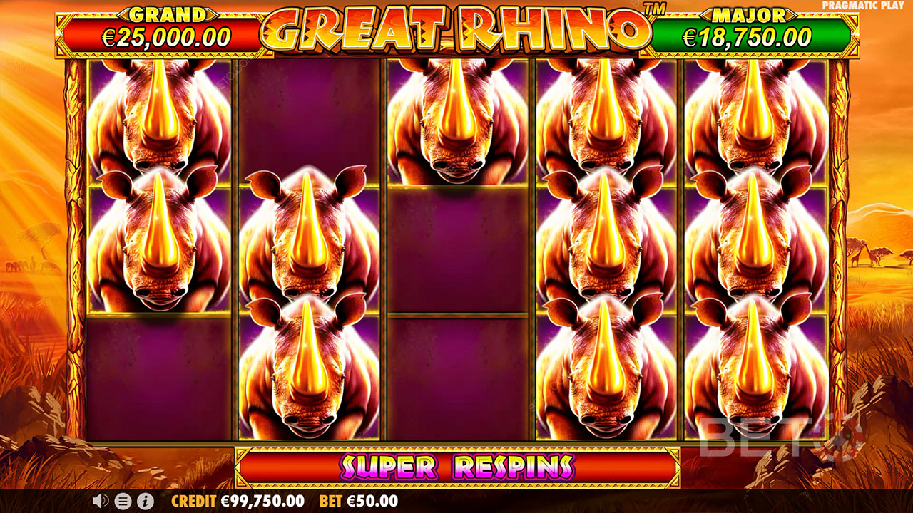 รีวิว Great Rhino โดย BETO Slots