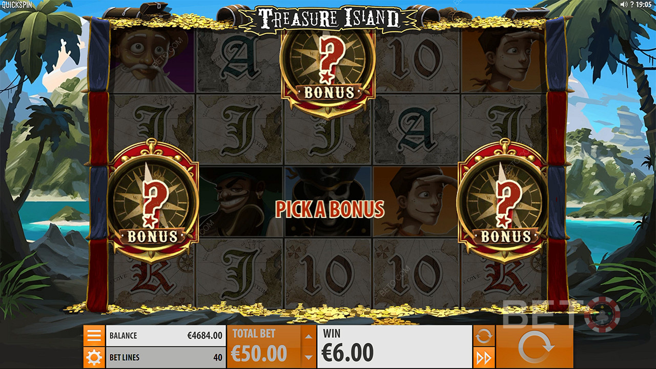 Treasure Island (Quickspin)  เล่นฟรี