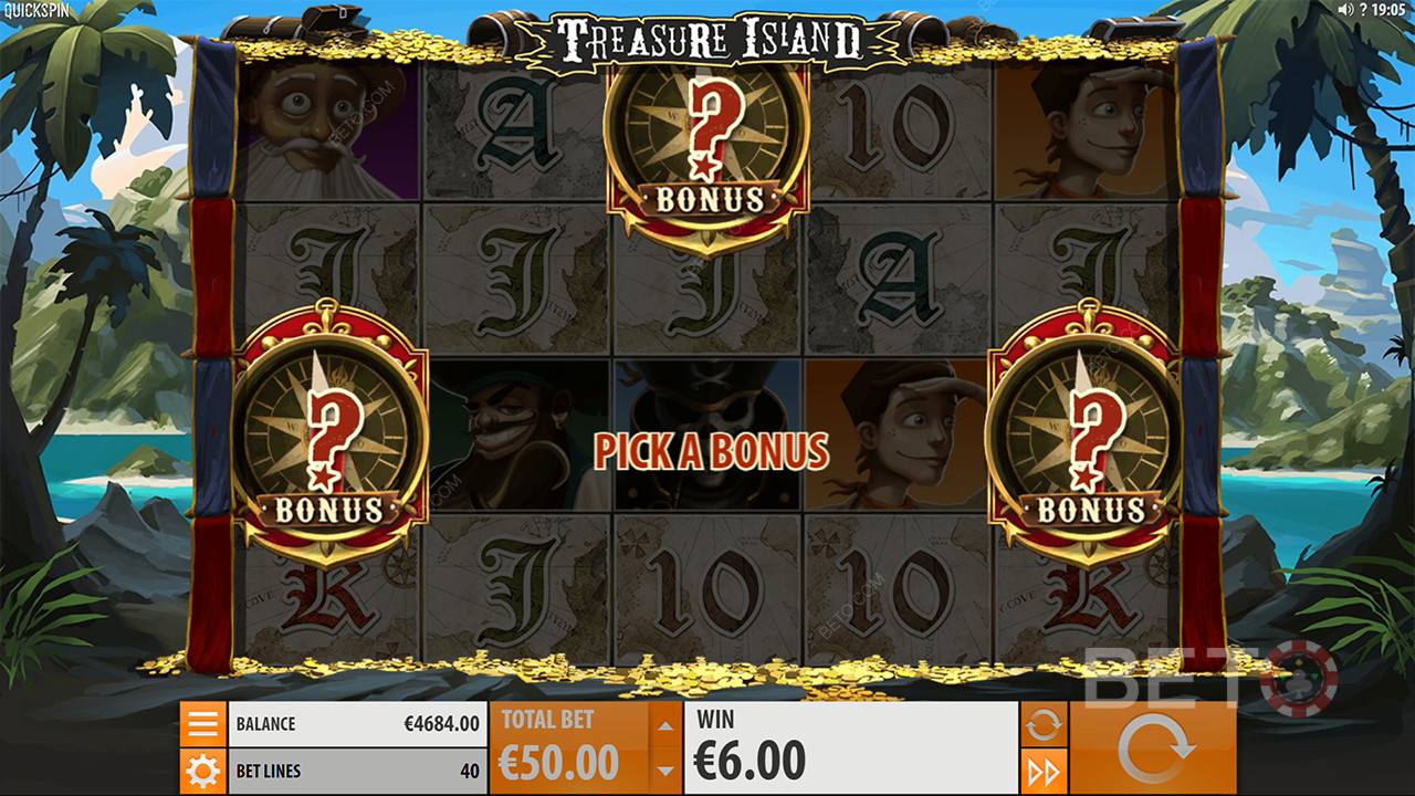 รีวิว Treasure Island โดย BETO Slots