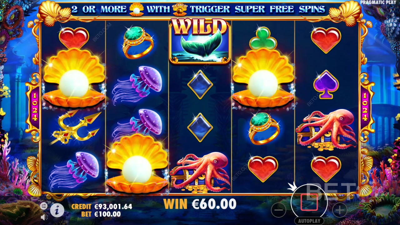 รีวิว Queen of Atlantis โดย BETO Slots