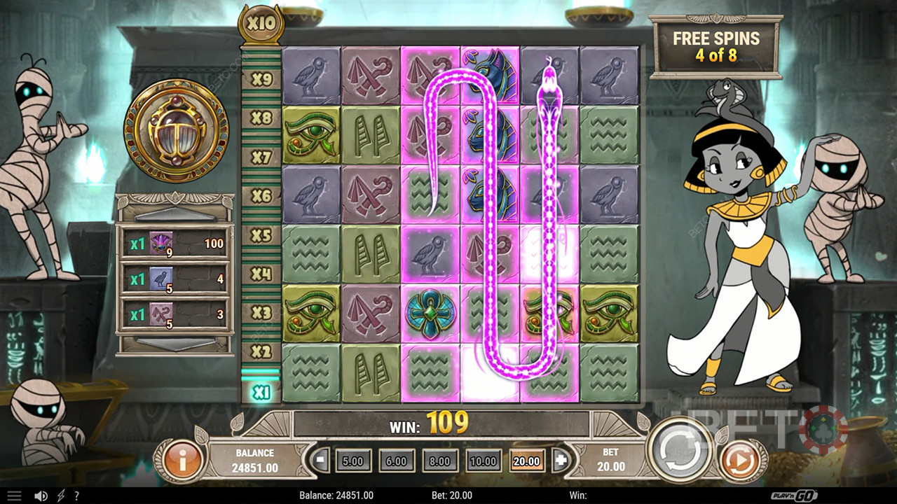 รีวิว Charlie Chance and the Curse of Cleopatra โดย BETO Slots