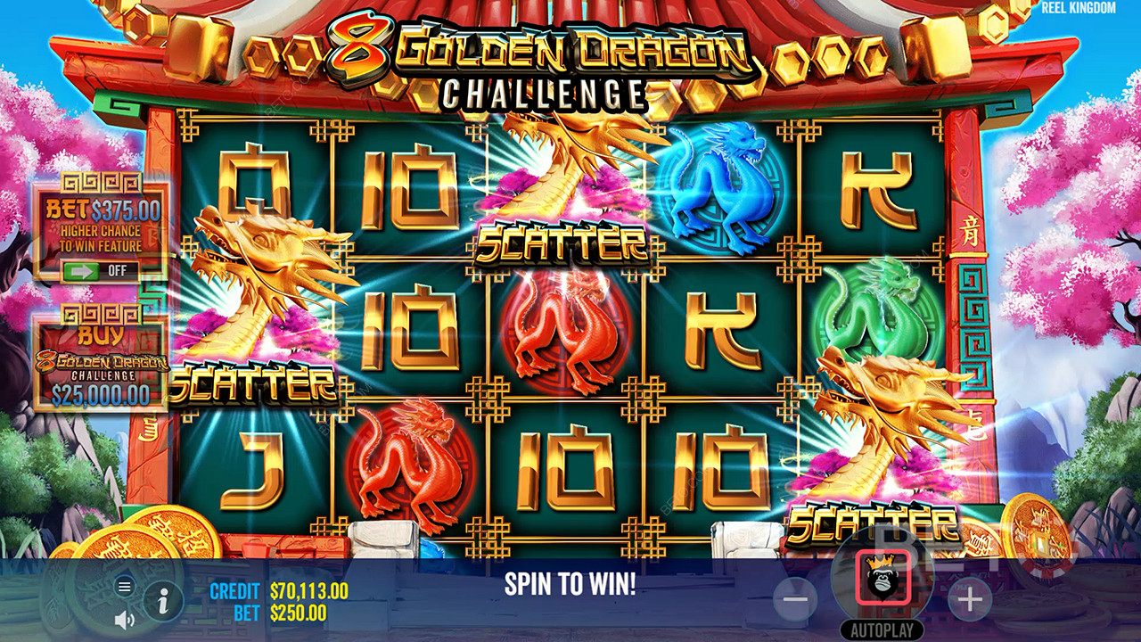 8 Golden Dragon Challenge  เล่นฟรี