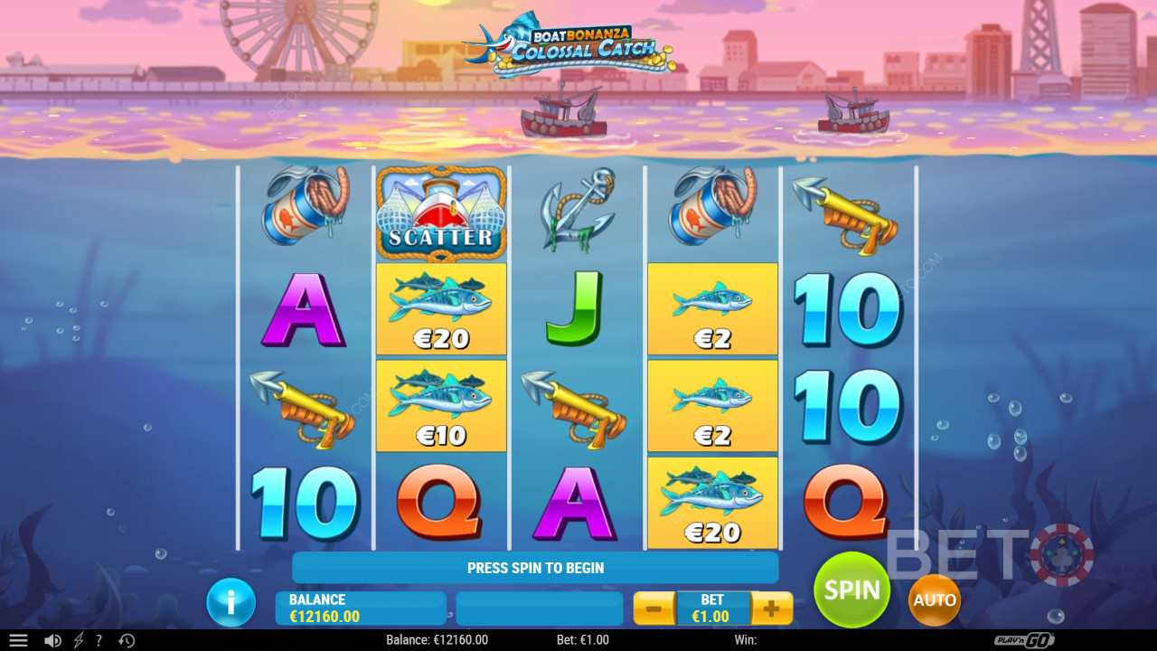 รีวิว Boat Bonanza Colossal Catch จาก BETO Slots