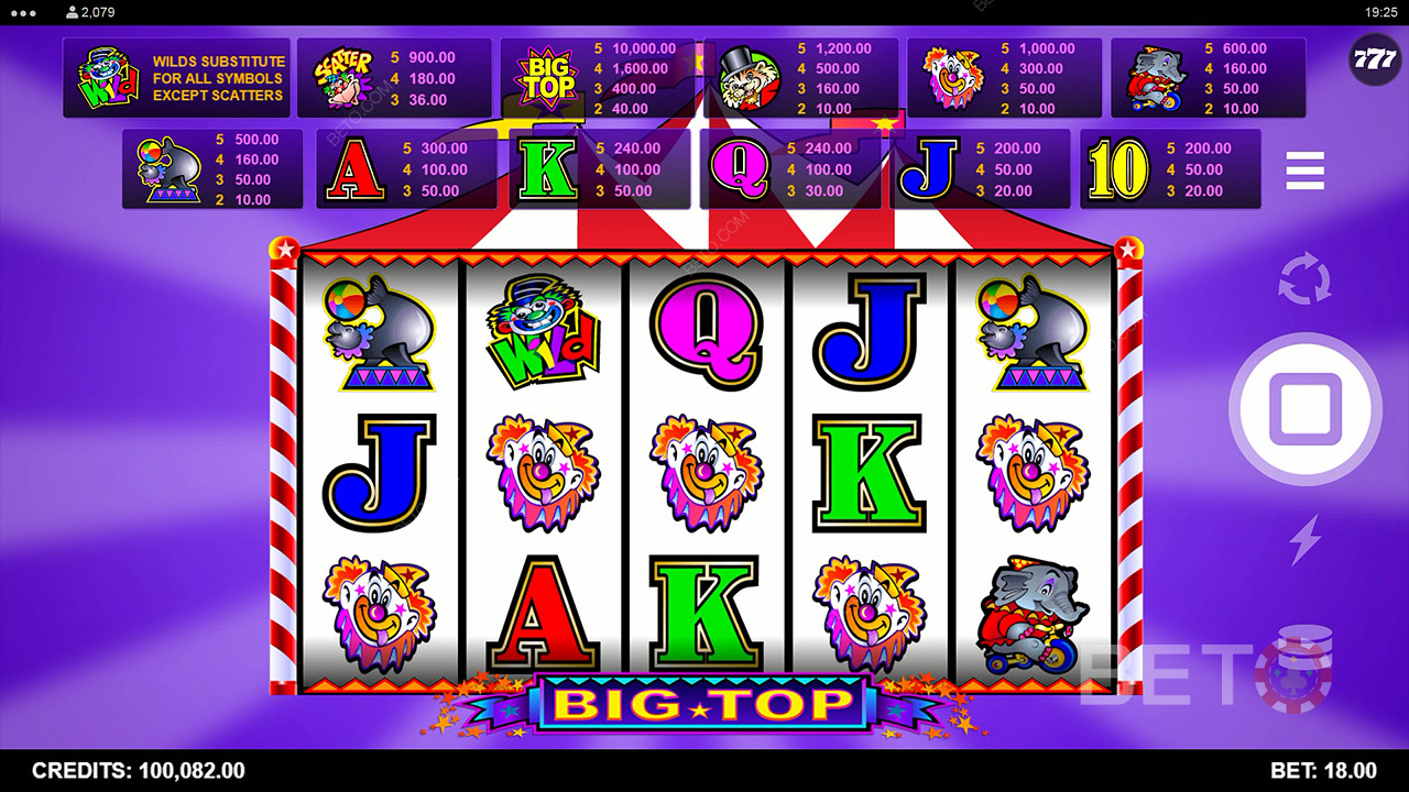 Big Top เล่นฟรี